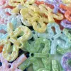 diy acrylic uv double hanging hole woven transparent bow pendant/mobile phone chain keychain accessory material production Specification image
